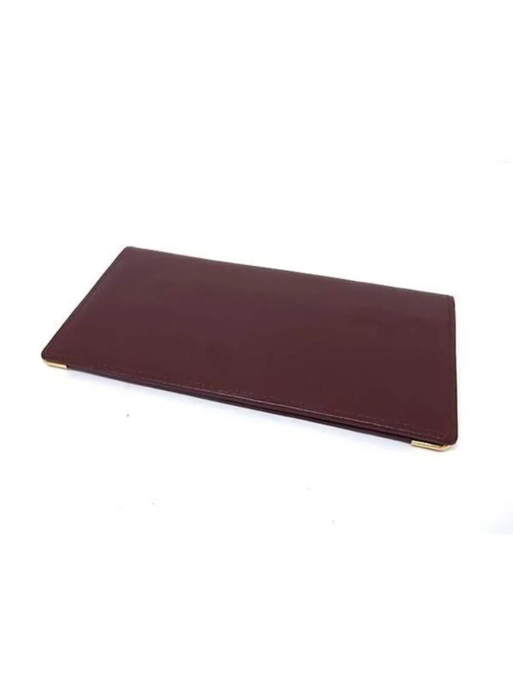 Cartier Wallet Must Line Bordeaux Leather Bifold Billfold